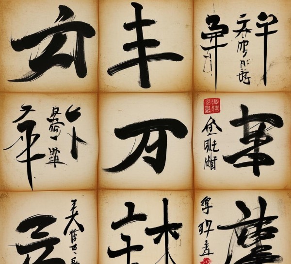 墨舞丹青，九宫格书法动态之美,墨舞丹青，九宫格书法动态之美,书法艺术,书法,艺术,第1张