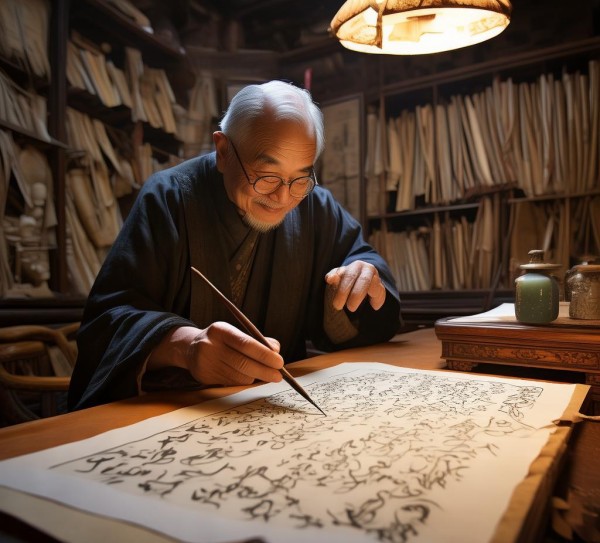 清墨遗珍，书法家生活图鉴与墨宝赏析,清墨遗珍，书法家生活图鉴与墨宝赏析,书法艺术,书法,艺术,第1张