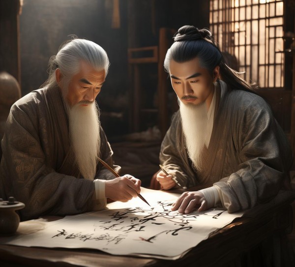 王羲之与王献之，千古书法传承的父子传奇,王羲之与王献之，千古书法传承的父子传奇,书法艺术,书法,艺术,第1张