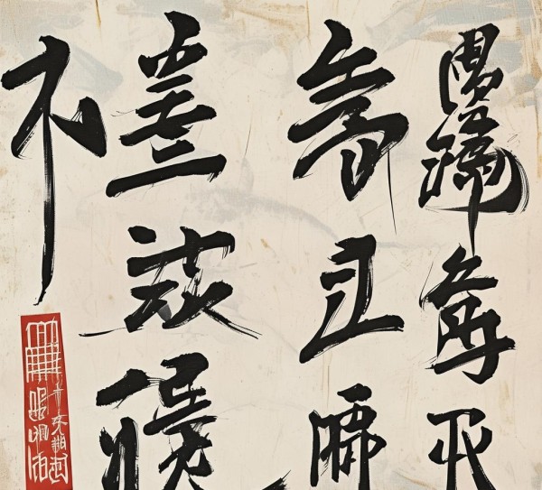 遒劲笔锋下的四字书法之美,遒劲笔锋下的四字书法之美,书法艺术,书法,艺术,第1张