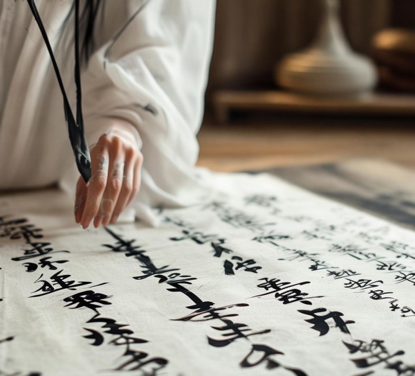 墨舞风华，四行十字书法艺术鉴赏之旅,墨舞风华，四行十字书法艺术鉴赏之旅,书法艺术,书法,艺术,第1张