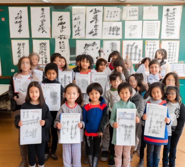 一年级学子硬笔书画展，传统与现代的交融传承,一年级学子硬笔书画展，传统与现代的交融传承,书法艺术,书法,艺术,第1张