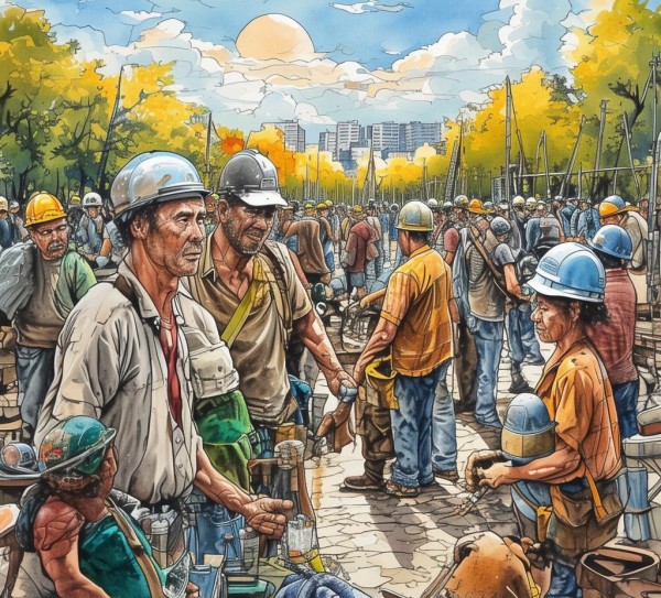 五一劳动节，硬笔书画作品描绘劳动者风采,五一劳动节，硬笔书画作品描绘劳动者风采,书法,艺术,硬笔书画,第1张