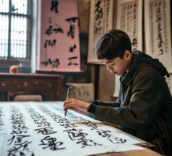 传承国粹，展现时代风采，硬笔书法二级考试掠影,传承国粹，展现时代风采，硬笔书法二级考试掠影,书法艺术,书法,艺术,第1张