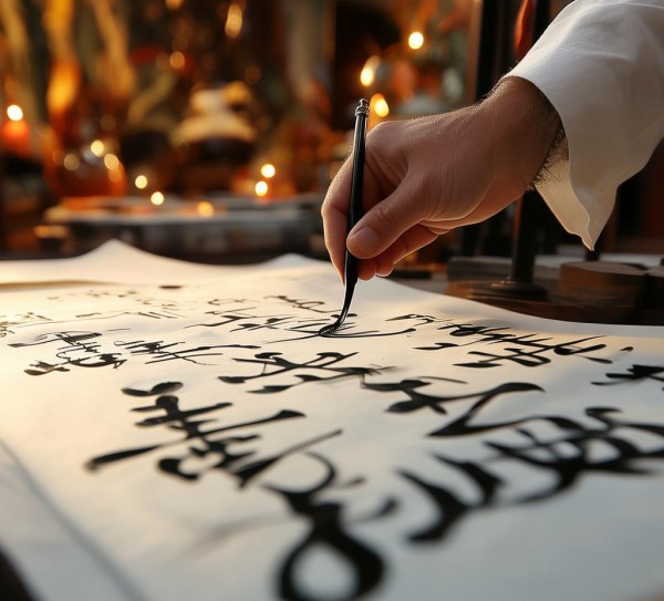 书法艺术，飘逸画卷七字行间展,书法艺术，飘逸画卷七字行间展,书法艺术,书法,艺术,第1张